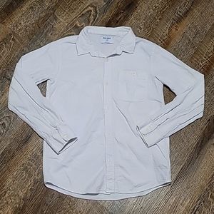 Gently Loved youth extra large 14-16 dress shirt quilted White by Old Navy